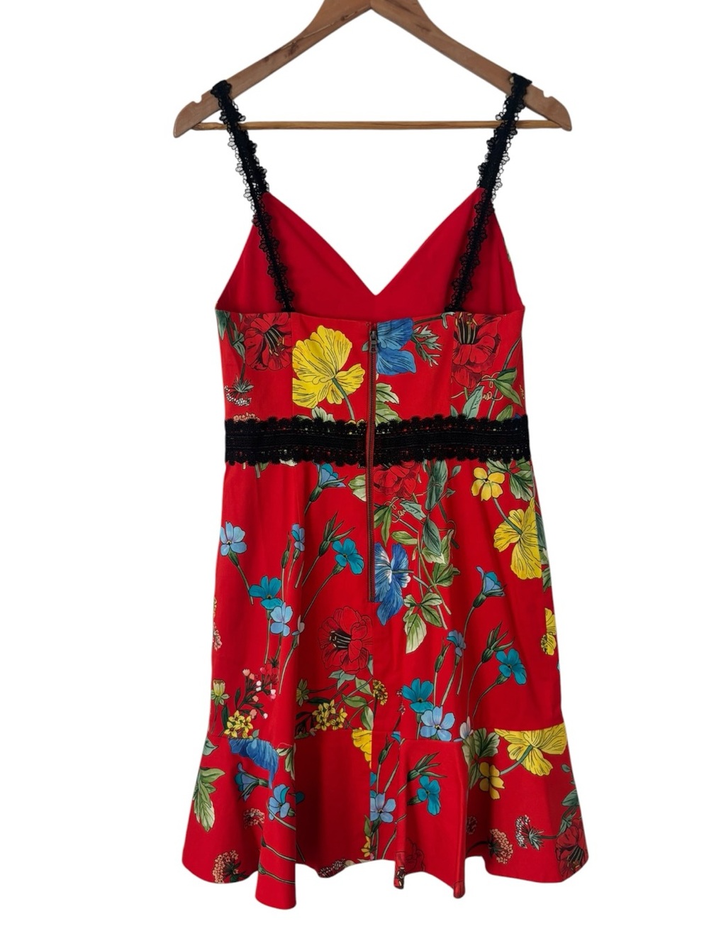 Alice + Olivia Floral Lace Mini Dress - Picture 3 of 4